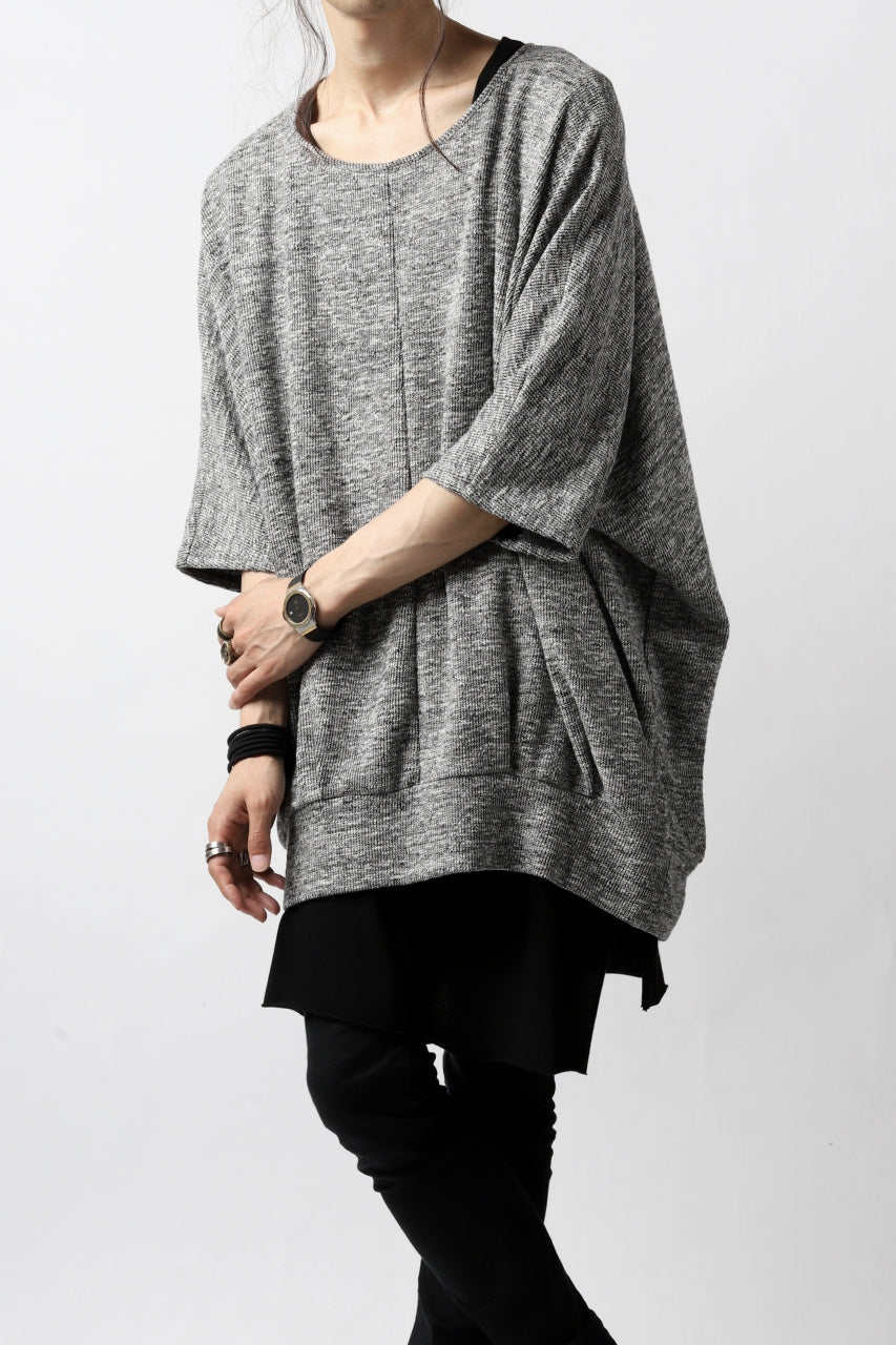Load image into Gallery viewer, N/07 OVERFIT DOLMAN T-SHIRT / MERANGE TWEEDY (SHERBET GREY)