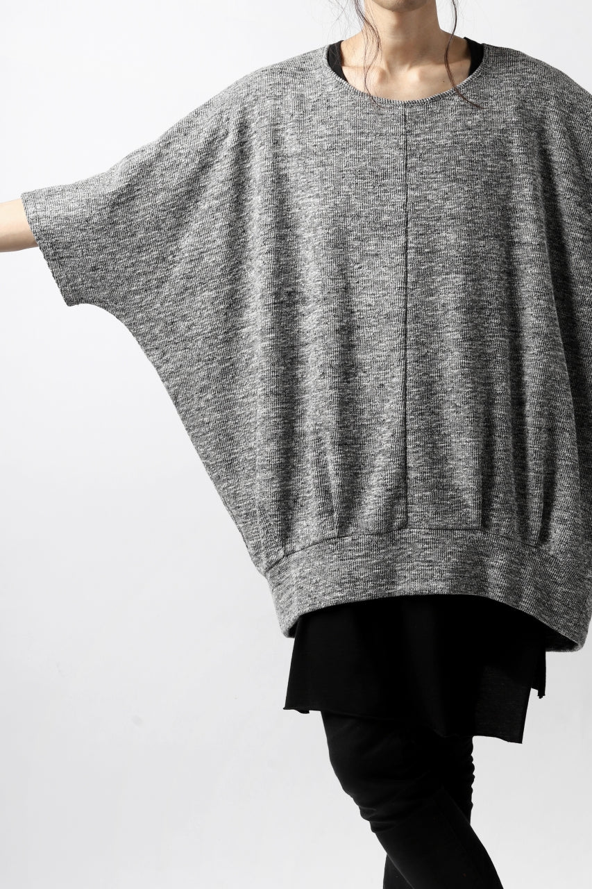 Load image into Gallery viewer, N/07 OVERFIT DOLMAN T-SHIRT / MERANGE TWEEDY (SHERBET GREY)
