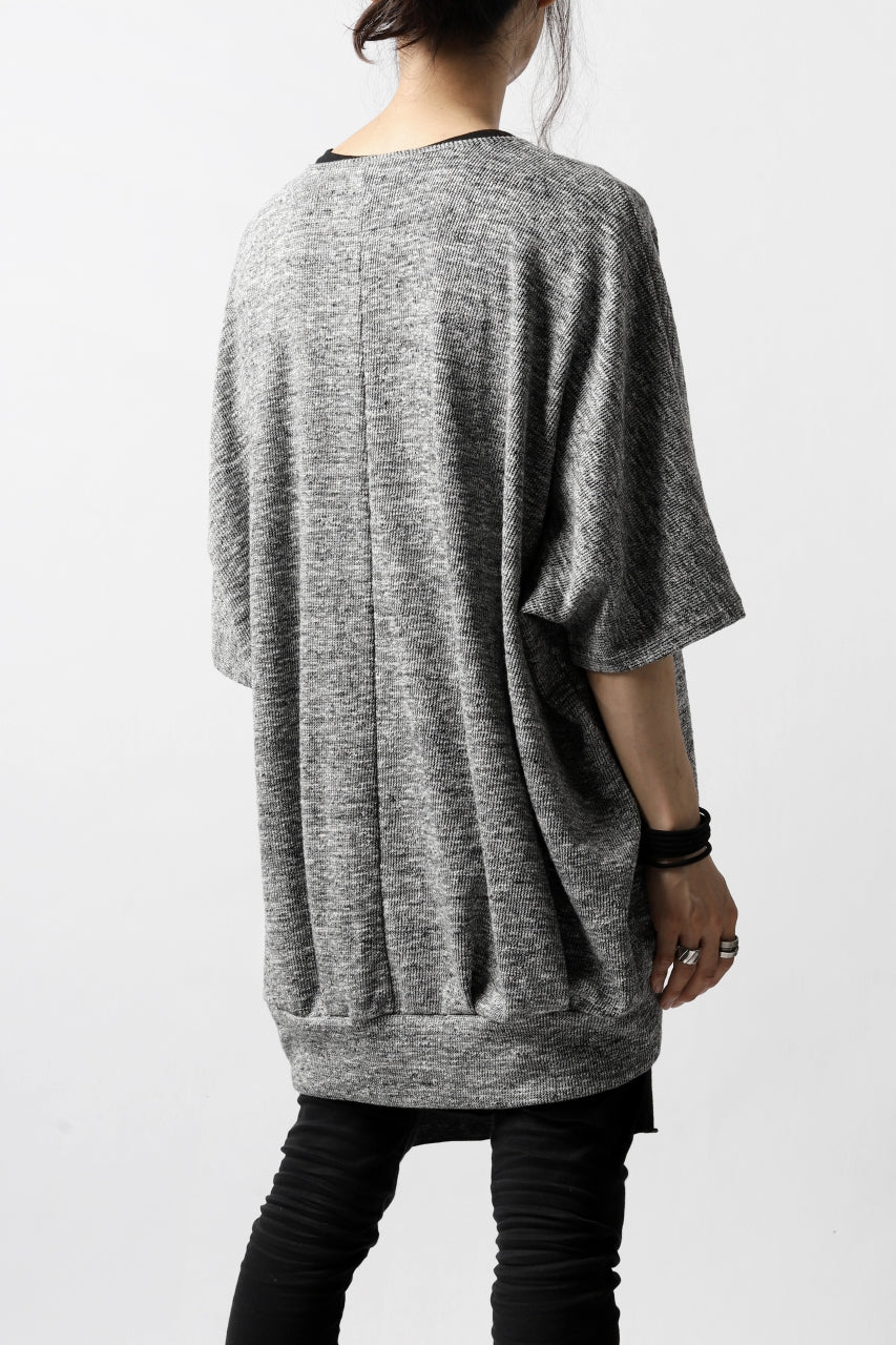 Load image into Gallery viewer, N/07 OVERFIT DOLMAN T-SHIRT / MERANGE TWEEDY (SHERBET GREY)