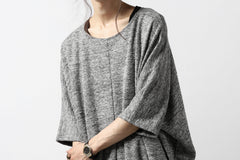 Load image into Gallery viewer, N/07 OVERFIT DOLMAN T-SHIRT / MERANGE TWEEDY (SHERBET GREY)