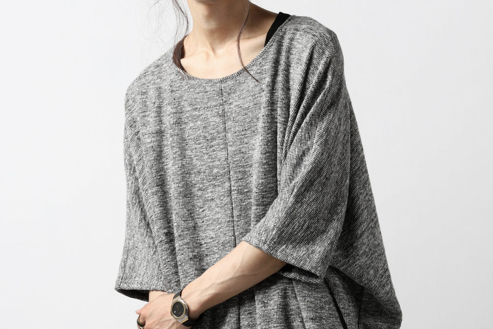 Load image into Gallery viewer, N/07 OVERFIT DOLMAN T-SHIRT / MERANGE TWEEDY (SHERBET GREY)