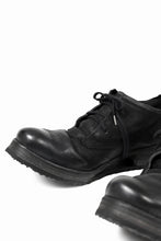 画像をギャラリービューアに読み込む, BORIS BIDJAN SABERI HORSE LEATHER DERBY SHOES / WASHED & HAND-TREATED "SHOE1-SIN" (BLACK)