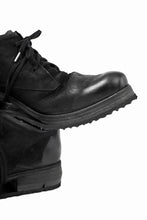 画像をギャラリービューアに読み込む, BORIS BIDJAN SABERI HORSE LEATHER DERBY SHOES / WASHED & HAND-TREATED "SHOE1-SIN" (BLACK)