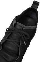 画像をギャラリービューアに読み込む, BORIS BIDJAN SABERI HORSE LEATHER DERBY SHOES / WASHED & HAND TREATED "SHOE1-SIN" (BLACK)