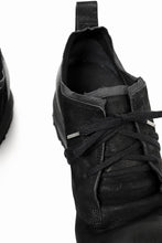 画像をギャラリービューアに読み込む, BORIS BIDJAN SABERI HORSE LEATHER DERBY SHOES / WASHED & HAND TREATED "SHOE1-SIN" (BLACK)
