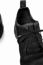 画像をギャラリービューアに読み込む, BORIS BIDJAN SABERI HORSE LEATHER DERBY SHOES / WASHED & HAND-TREATED "SHOE1-SIN" (BLACK)