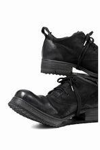画像をギャラリービューアに読み込む, BORIS BIDJAN SABERI HORSE LEATHER DERBY SHOES / WASHED & HAND-TREATED "SHOE1-SIN" (BLACK)