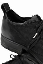画像をギャラリービューアに読み込む, BORIS BIDJAN SABERI HORSE LEATHER DERBY SHOES / WASHED & HAND TREATED "SHOE1-SIN" (BLACK)