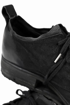 画像をギャラリービューアに読み込む, BORIS BIDJAN SABERI HORSE LEATHER DERBY SHOES / WASHED & HAND TREATED "SHOE1-SIN" (BLACK)