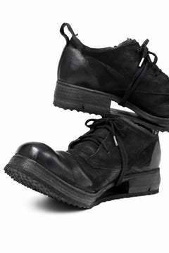 画像をギャラリービューアに読み込む, BORIS BIDJAN SABERI HORSE LEATHER DERBY SHOES / WASHED & HAND TREATED "SHOE1-SIN" (BLACK)