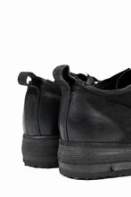 画像をギャラリービューアに読み込む, BORIS BIDJAN SABERI HORSE LEATHER DERBY SHOES / WASHED & HAND TREATED "SHOE1-SIN" (BLACK)