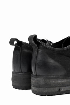 画像をギャラリービューアに読み込む, BORIS BIDJAN SABERI HORSE LEATHER DERBY SHOES / WASHED & HAND TREATED "SHOE1-SIN" (BLACK)