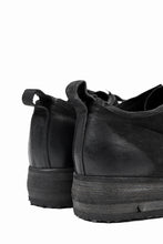 画像をギャラリービューアに読み込む, BORIS BIDJAN SABERI HORSE LEATHER DERBY SHOES / WASHED & HAND-TREATED "SHOE1-SIN" (BLACK)
