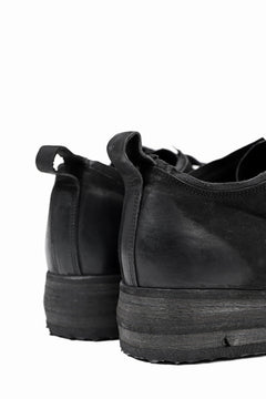 画像をギャラリービューアに読み込む, BORIS BIDJAN SABERI HORSE LEATHER DERBY SHOES / WASHED & HAND-TREATED "SHOE1-SIN" (BLACK)