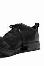 画像をギャラリービューアに読み込む, BORIS BIDJAN SABERI HORSE LEATHER DERBY SHOES / WASHED & HAND TREATED "SHOE1-SIN" (BLACK)