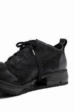 画像をギャラリービューアに読み込む, BORIS BIDJAN SABERI HORSE LEATHER DERBY SHOES / WASHED & HAND-TREATED "SHOE1-SIN" (BLACK)