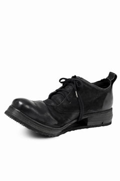 画像をギャラリービューアに読み込む, BORIS BIDJAN SABERI HORSE LEATHER DERBY SHOES / WASHED & HAND TREATED "SHOE1-SIN" (BLACK)