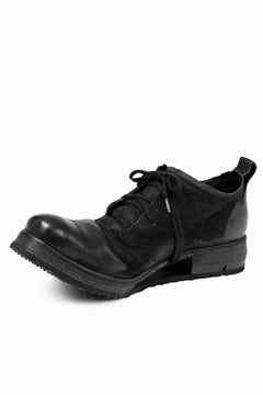 画像をギャラリービューアに読み込む, BORIS BIDJAN SABERI HORSE LEATHER DERBY SHOES / WASHED & HAND-TREATED "SHOE1-SIN" (BLACK)