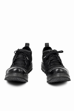 画像をギャラリービューアに読み込む, BORIS BIDJAN SABERI HORSE LEATHER DERBY SHOES / WASHED & HAND TREATED "SHOE1-SIN" (BLACK)