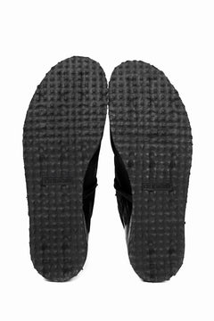 画像をギャラリービューアに読み込む, BORIS BIDJAN SABERI HORSE LEATHER DERBY SHOES / WASHED & HAND TREATED "SHOE1-SIN" (BLACK)