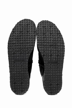 画像をギャラリービューアに読み込む, BORIS BIDJAN SABERI HORSE LEATHER DERBY SHOES / WASHED & HAND-TREATED "SHOE1-SIN" (BLACK)