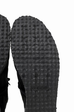 画像をギャラリービューアに読み込む, BORIS BIDJAN SABERI HORSE LEATHER DERBY SHOES / WASHED & HAND TREATED "SHOE1-SIN" (BLACK)