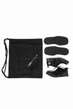 画像をギャラリービューアに読み込む, BORIS BIDJAN SABERI HORSE LEATHER DERBY SHOES / WASHED & HAND-TREATED "SHOE1-SIN" (BLACK)