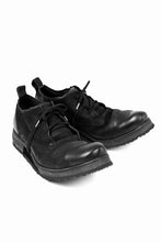 画像をギャラリービューアに読み込む, BORIS BIDJAN SABERI HORSE LEATHER DERBY SHOES / WASHED & HAND TREATED "SHOE1-SIN" (BLACK)