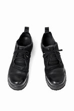 画像をギャラリービューアに読み込む, BORIS BIDJAN SABERI HORSE LEATHER DERBY SHOES / WASHED & HAND-TREATED "SHOE1-SIN" (BLACK)