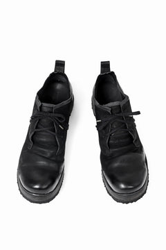画像をギャラリービューアに読み込む, BORIS BIDJAN SABERI HORSE LEATHER DERBY SHOES / WASHED & HAND-TREATED "SHOE1-SIN" (BLACK)