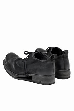 画像をギャラリービューアに読み込む, BORIS BIDJAN SABERI HORSE LEATHER DERBY SHOES / WASHED & HAND TREATED "SHOE1-SIN" (BLACK)