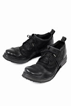 画像をギャラリービューアに読み込む, BORIS BIDJAN SABERI HORSE LEATHER DERBY SHOES / WASHED & HAND-TREATED "SHOE1-SIN" (BLACK)