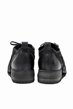 画像をギャラリービューアに読み込む, BORIS BIDJAN SABERI HORSE LEATHER DERBY SHOES / WASHED & HAND-TREATED "SHOE1-SIN" (BLACK)