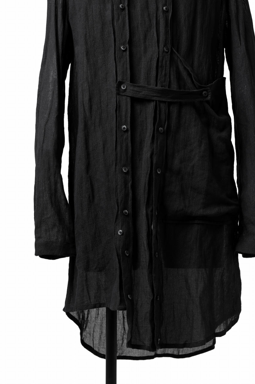 画像をギャラリービューアに読み込む, SOSNOVSKA UNEXPECTED DISPLACEMENT SHIRT (BLACK)
