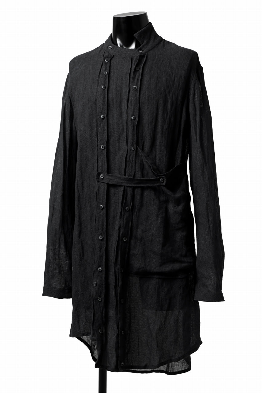 画像をギャラリービューアに読み込む, SOSNOVSKA UNEXPECTED DISPLACEMENT SHIRT (BLACK)