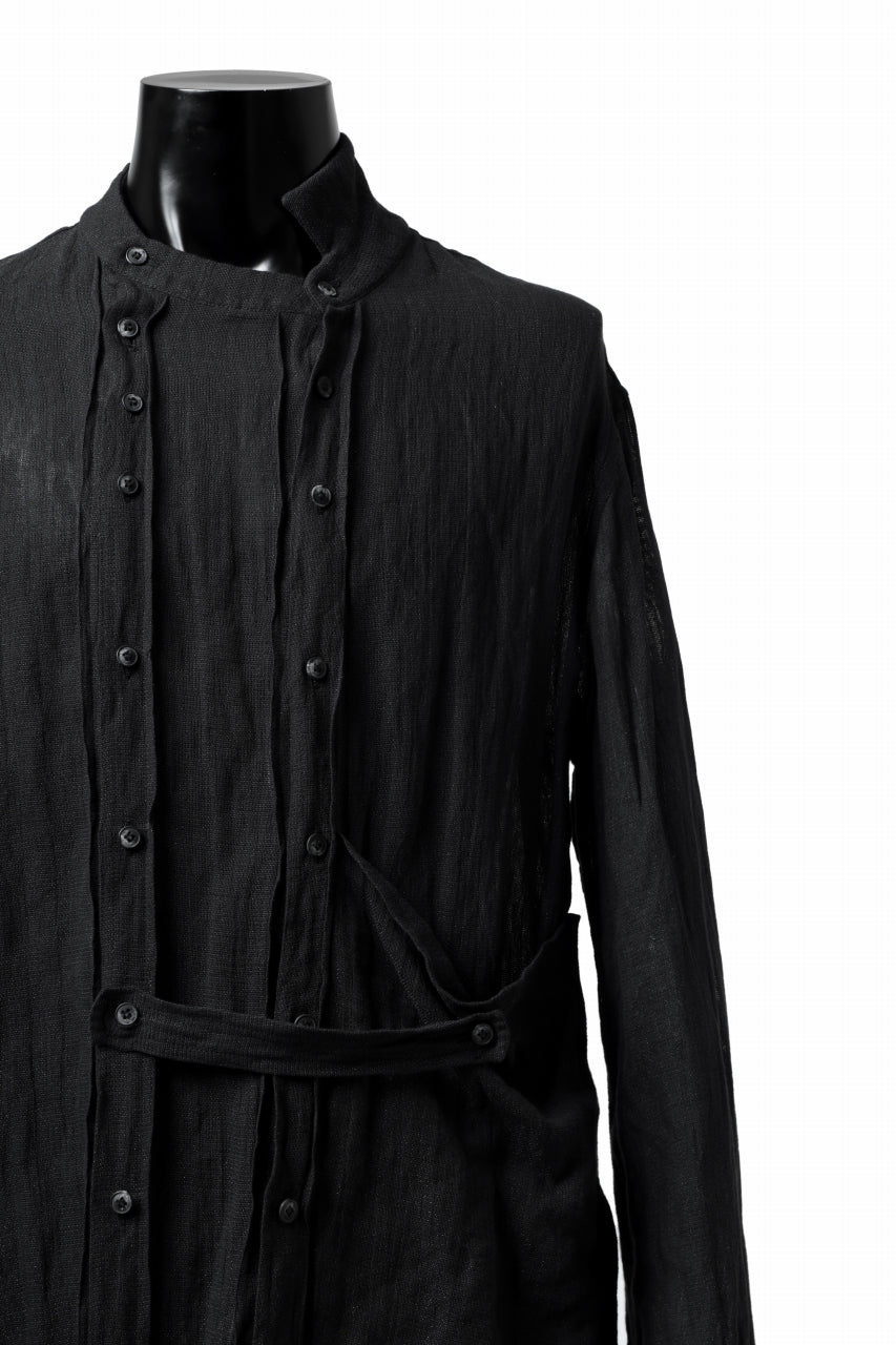 画像をギャラリービューアに読み込む, SOSNOVSKA UNEXPECTED DISPLACEMENT SHIRT (BLACK)