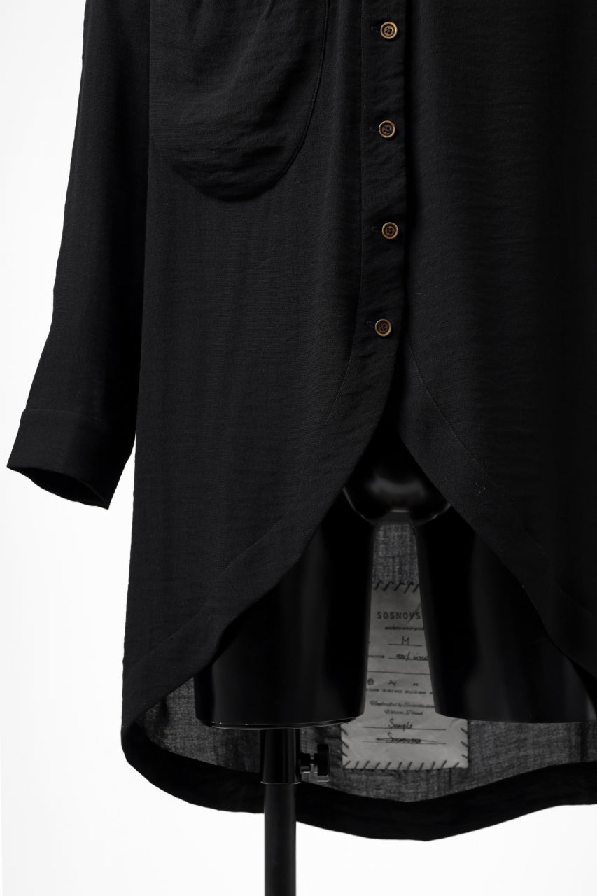Load image into Gallery viewer, SOSNOVSKA OPEN SOFT SHIRT (BLACK)