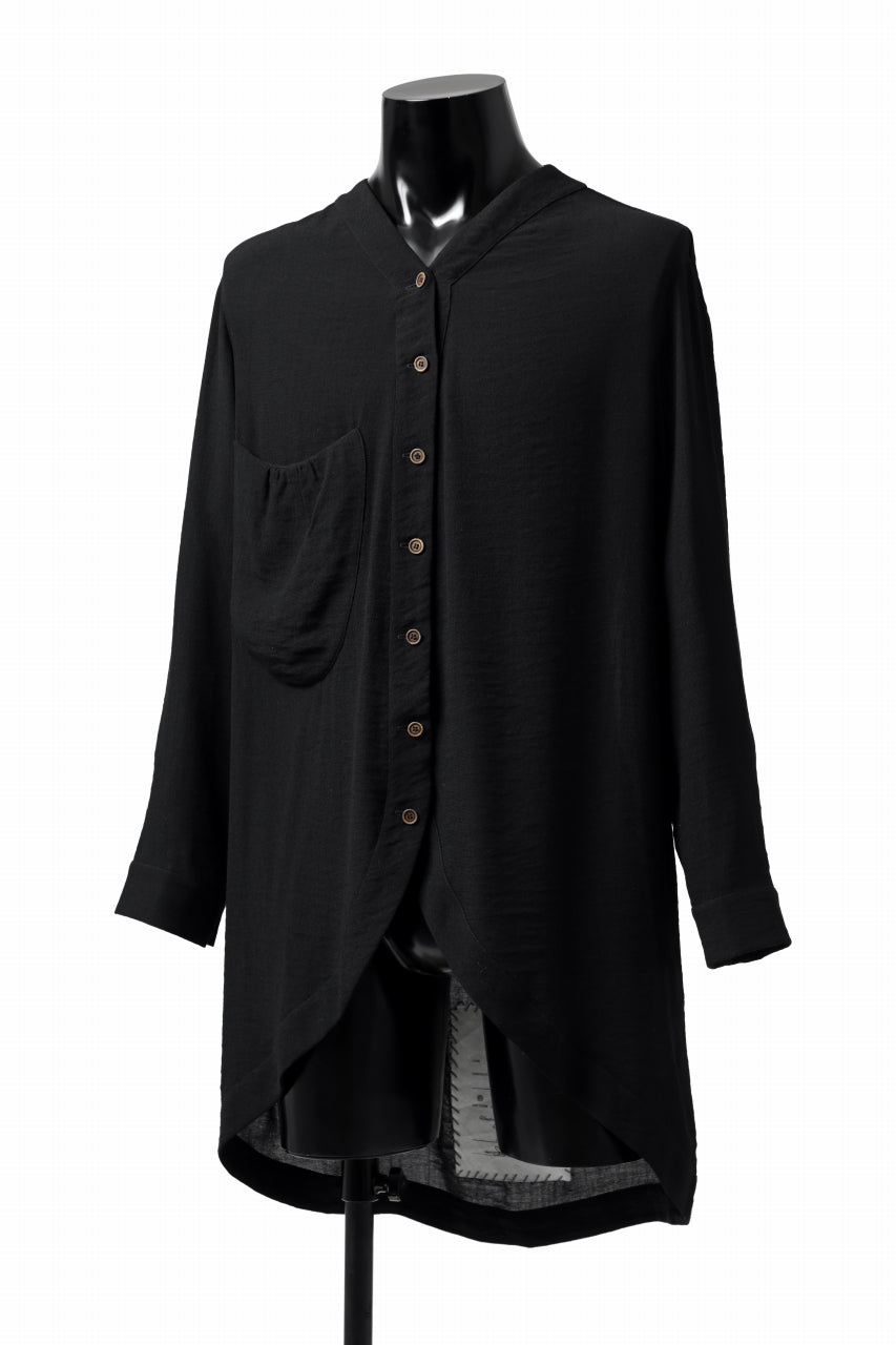 Load image into Gallery viewer, SOSNOVSKA OPEN SOFT SHIRT (BLACK)