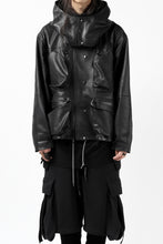 画像をギャラリービューアに読み込む, BACKLASH × SEVESKIG MULTIFUNCTION JACKET / GOAT DOUBLEFACE (BLACK)
