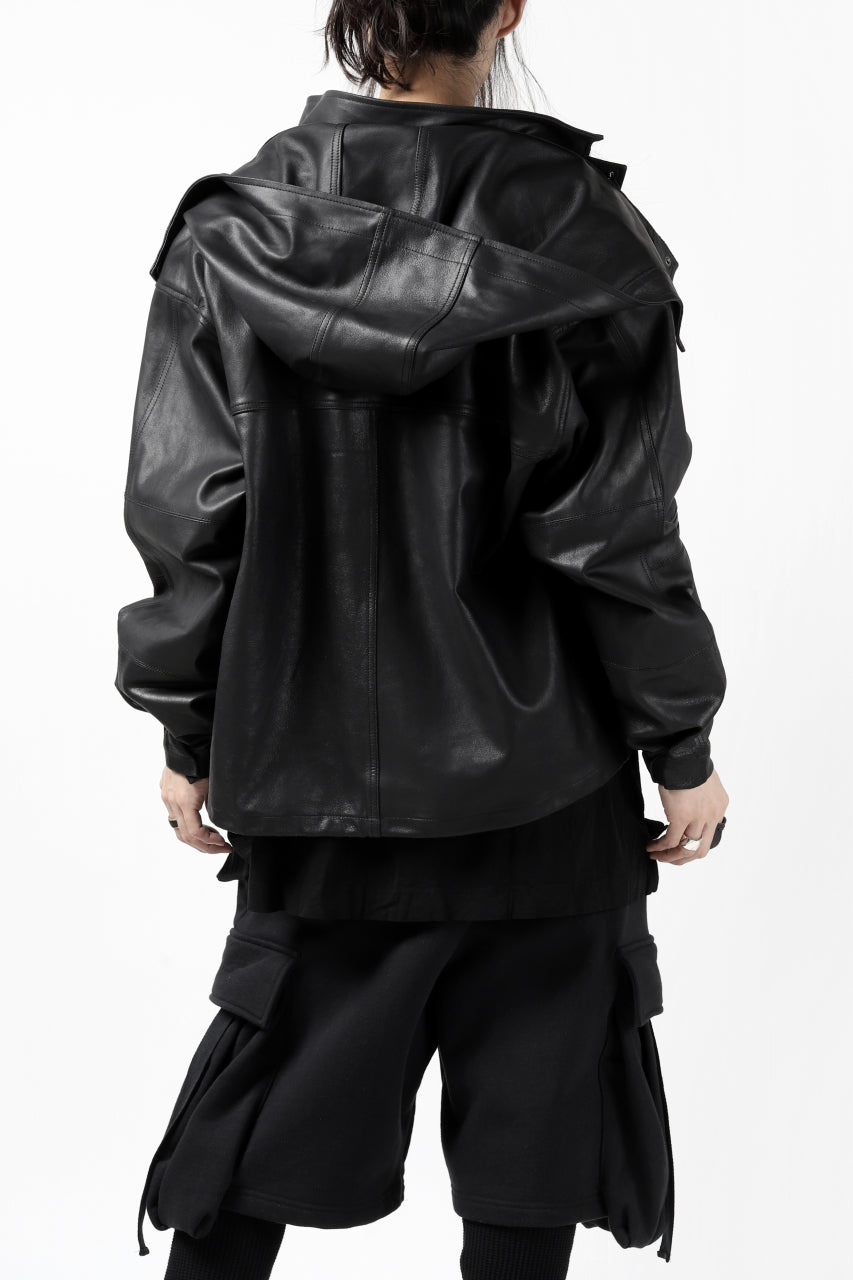 画像をギャラリービューアに読み込む, BACKLASH × SEVESKIG MULTIFUNCTION JACKET / GOAT DOUBLEFACE (BLACK)