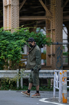 画像をギャラリービューアに読み込む, BACKLASH xx LOOM exclusive The Re-BUILD VINTAGE CUSTOM DOUBLE RIDERS JACKET (ARMY FIELD-B)