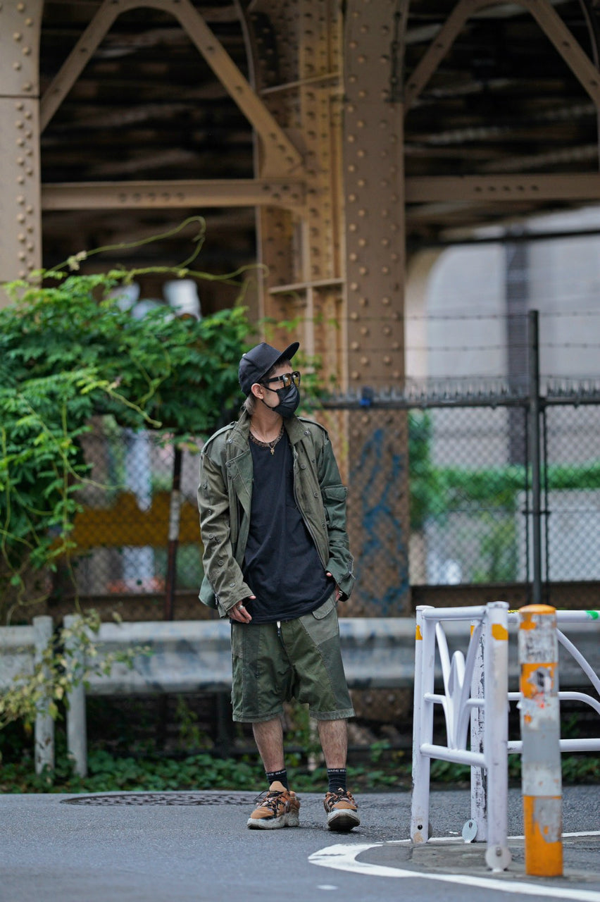 画像をギャラリービューアに読み込む, BACKLASH xx LOOM exclusive The Re-BUILD VINTAGE CUSTOM DOUBLE RIDERS JACKET (ARMY FIELD-A)