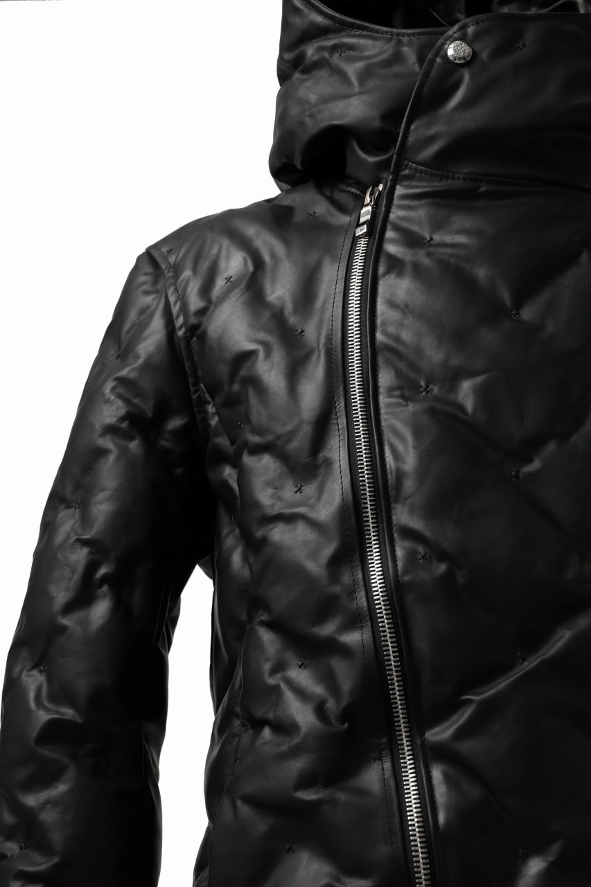画像をギャラリービューアに読み込む, BACKLASH THE LINE exclusive HOODED DOWN JACKET / GUIDI CALF + POLISH WHITE GOOSE (BLACK)