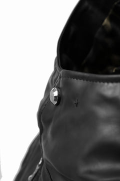 画像をギャラリービューアに読み込む, BACKLASH THE LINE exclusive HOODED DOWN JACKET / GUIDI CALF + POLISH WHITE GOOSE (BLACK)