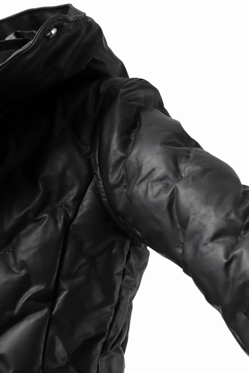 画像をギャラリービューアに読み込む, BACKLASH THE LINE exclusive HOODED DOWN JACKET / GUIDI CALF + POLISH WHITE GOOSE (BLACK)