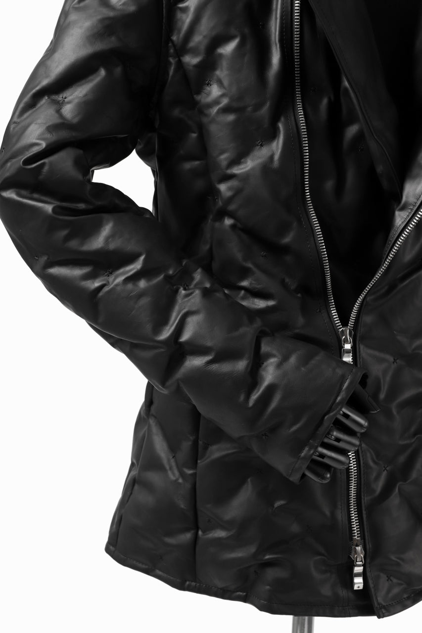 画像をギャラリービューアに読み込む, BACKLASH THE LINE exclusive HOODED DOWN JACKET / GUIDI CALF + POLISH WHITE GOOSE (BLACK)