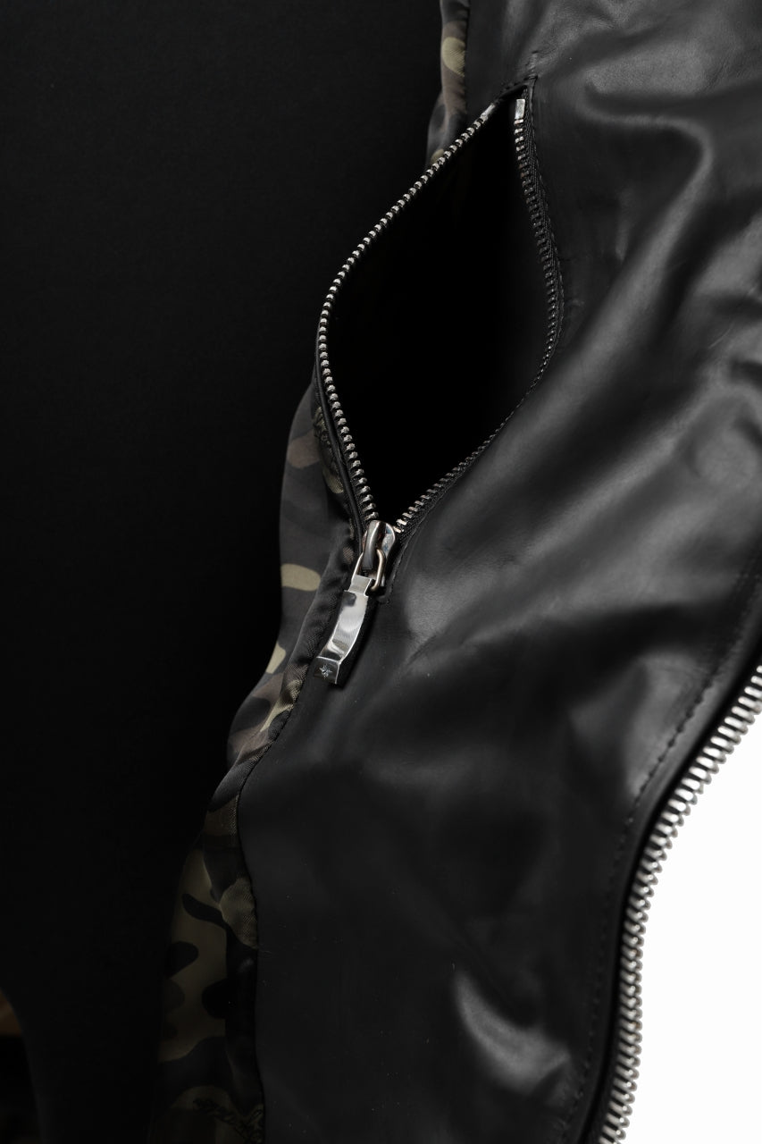 画像をギャラリービューアに読み込む, BACKLASH THE LINE exclusive HOODED DOWN JACKET / GUIDI CALF + POLISH WHITE GOOSE (BLACK)