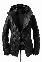 画像をギャラリービューアに読み込む, BACKLASH THE LINE exclusive HOODED DOWN JACKET / GUIDI CALF + POLISH WHITE GOOSE (BLACK)