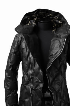 画像をギャラリービューアに読み込む, BACKLASH THE LINE exclusive HOODED DOWN JACKET / GUIDI CALF + POLISH WHITE GOOSE (BLACK)