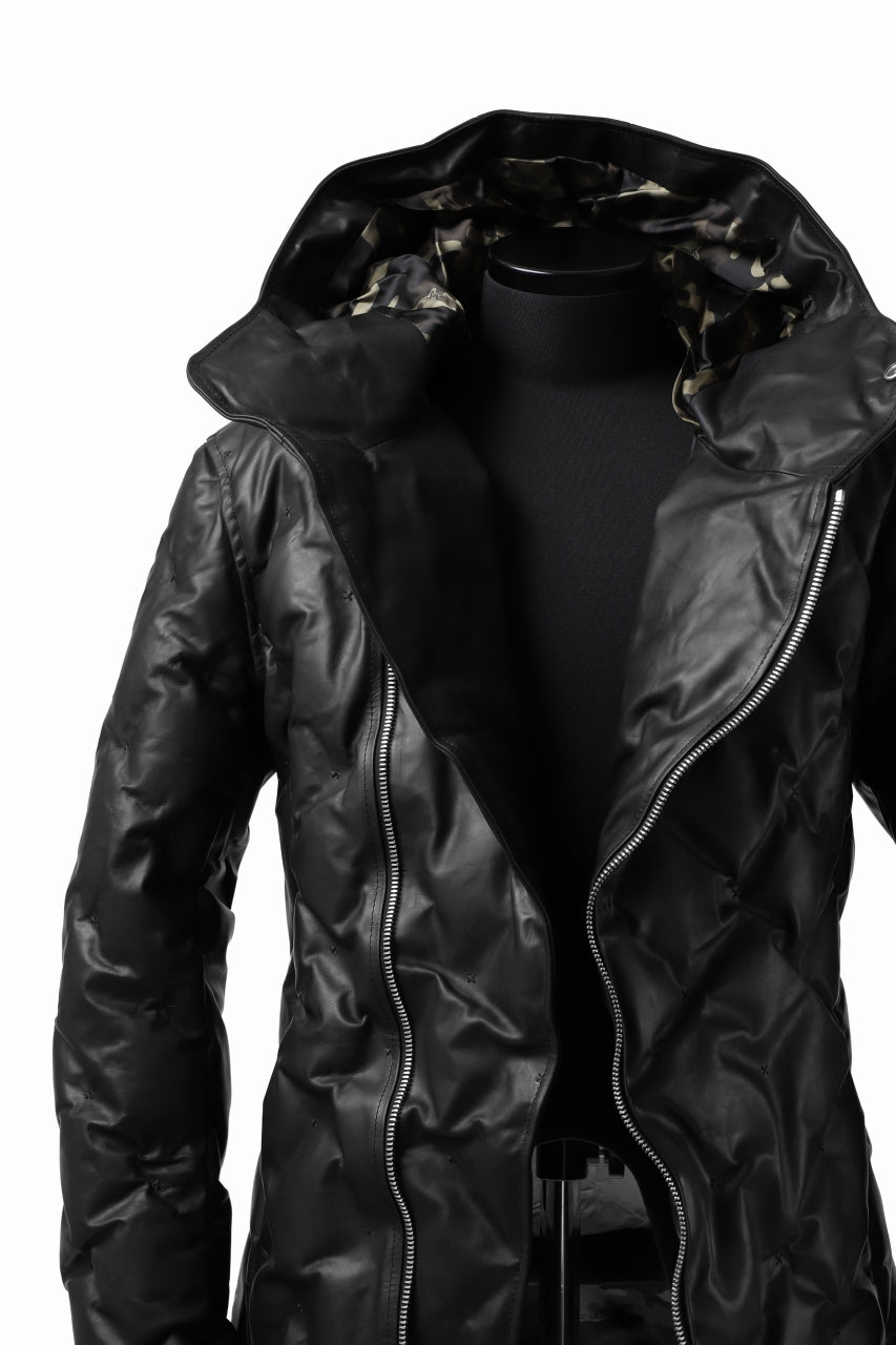 画像をギャラリービューアに読み込む, BACKLASH THE LINE exclusive HOODED DOWN JACKET / GUIDI CALF + POLISH WHITE GOOSE (BLACK)